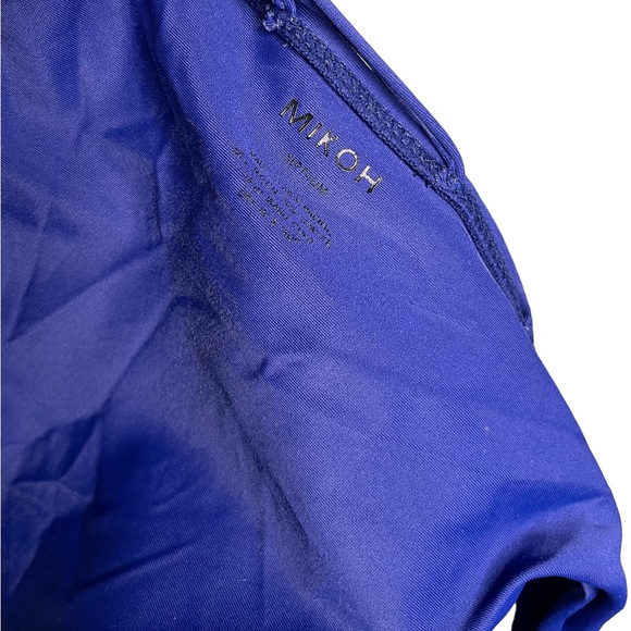 Mikoh Swimwear Seychelles Criss Cross One Piece Swimsuit Size Medium Royal Blue - Picture 5 of 5